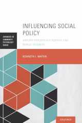 9780199989973-0199989974-Influencing Social Policy: Applied Psychology Serving the Public Interest (Advances in Community Psychology)