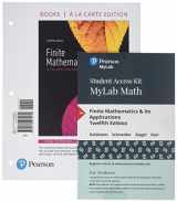 9780134768588-0134768582-Finite Mathematics & Its Applications, Books a la Carte Edition plus MyLab Math with Pearson eText -- 24-Month Access Card Package