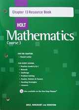 9780030784040-0030784042-Holt Mathematics: Course 3 - Chapter 13 Resource Book