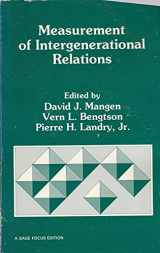 9780803929906-0803929900-Measurement of Intergenerational Relations (SAGE Focus Editions)
