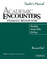 9780521476607-0521476607-Academic Encounters: Human Behavior Teacher's manual: Reading, Study Skills, and Writing