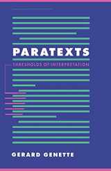9780521424066-0521424062-Paratexts: Thresholds of Interpretation (Literature, Culture, Theory, Series Number 20)