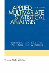 9780134995397-0134995392-Applied Multivariate Statistical Analysis (Classic Version) (Pearson Modern Classics for Advanced Statistics Series)