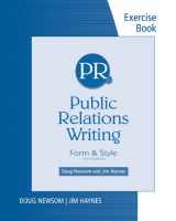 9780495904984-0495904988-Exercise Workbook for Newsom/Haynes' Public Relations Writing: Form & Style