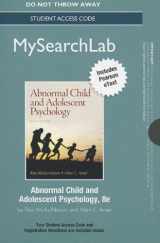 9780205953684-0205953689-MySearchLab with Pearson eText-- Standalone Access Card -- for Abnormal Child and Adolescent Psychology (8th Edition)