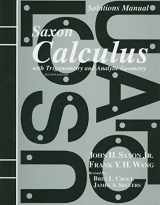 9781565771482-1565771486-Solutions Manual to accompany Saxon Calculus with Trigonometry and Analytic Geometry