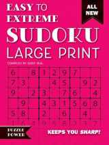 9781786647740-1786647745-Easy to Extreme Sudoku Large Print (Pink): Keeps You Sharp (Puzzle Power)