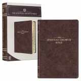 9781432134662-1432134663-The Spiritual Growth Bible, Study Bible, NLT - New Living Translation Holy Bible, Faux Leather, Walnut Brown