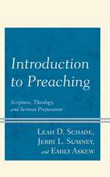 9781538138595-153813859X-Introduction to Preaching: Scripture, Theology, and Sermon Preparation