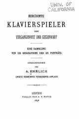 9781534632912-1534632913-Beruhmte Klavierspieler Der Vergangenheit und Gegenwart (German Edition)