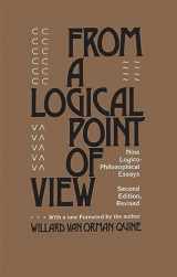 9780674323513-0674323513-From a Logical Point of View: Nine Logico-Philosophical Essays, Second Revised Edition