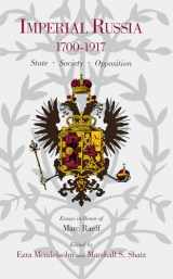 9780875801438-0875801439-Imperial Russia, 1700–1917: State, Society, Opposition (NIU Series in Slavic, East European, and Eurasian Studies)