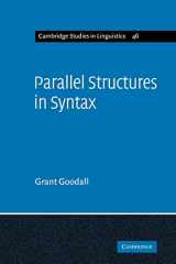9780521109161-0521109167-Parallel Structures in Syntax: Coordination, Causatives, and Restructuring (Cambridge Studies in Linguistics, Series Number 46)