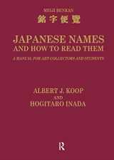 9780700703203-0700703209-Japanese Names and How to Read Them: A Manual for Art Collectors and Students