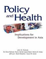 9780521619905-0521619904-Policy and Health: Implications for Development in Asia (RAND Studies in Policy Analysis)