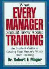 9781879618190-1879618192-What Every Manager Should Know About Training: An Insider's Guide to Getting Your Money's Worth From Training.