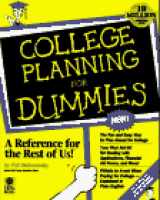 9781568843827-1568843828-College Planning for Dummies (...for Dummies Business and General Reference Book)
