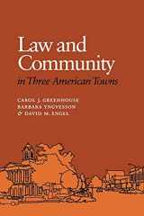 9780801481697-0801481694-Law and Community in Three American Towns