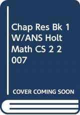 9780030782961-0030782961-Chap Res Bk 1 W/ANS Holt Math CS 2 2007