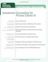9780935015867-0935015868-Investment Counseling for Private Clients IV