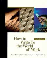 9780155079038-0155079034-How to Write for the World of Work