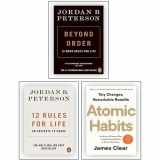 9789124283780-9124283789-Jordan B. Peterson 3 Books Collection Set(12 Rules for Life, Beyond Order, Atomic Habits)