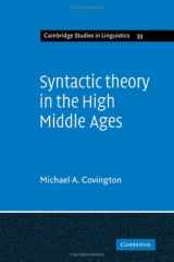 9780521256797-0521256798-Syntactic Theory in the High Middle Ages: Modistic Models of Sentence Structure (Cambridge Studies in Linguistics, Series Number 39)