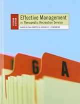 9781892132628-1892132621-Effective Management in Therapeutic Recreation Service
