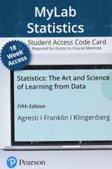9780136559894-0136559891-Statistics: The Art and Science of Learning from Data -- MyLab Statistics with Pearson eText Access Code