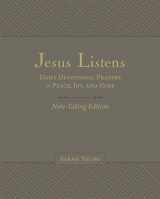 9781400235476-1400235472-Jesus Listens Note-Taking Edition, Leathersoft, Gray, with Full Scriptures: Daily Devotional Prayers of Peace, Joy, and Hope