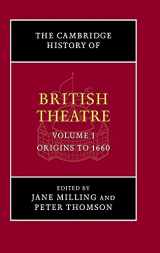 9780521650403-0521650402-The Cambridge History of British Theatre (Volume 1)