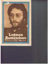 9780900735103-0900735104-Lennon Remembers: The "Rolling Stones" Interviews with John Lennon and Yoko Ono