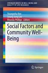 9783319299402-3319299409-Social Factors and Community Well-Being (SpringerBriefs in Well-Being and Quality of Life Research)