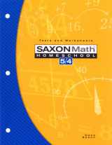 9781591413219-1591413214-Saxon Math Homeschool 5/4: Tests and Worksheets - 3rd Edition 2004