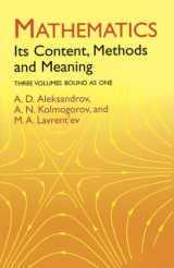 9780486409160-0486409163-Mathematics: Its Content, Methods and Meaning (3 Volumes in One) (Dover Books on Mathematics)
