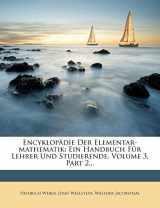 9781271019403-127101940X-Encyklopädie der Elementar-Mathematik: Ein Handbuch für Lehrer und Studierende, Dritter Band. Zweite Auflage. (German Edition)