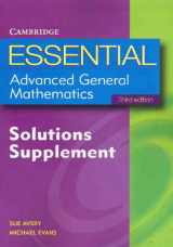 9780521609173-0521609178-Essential Advanced General Mathematics Solutions Supplement 3ed (Essential Mathematics)