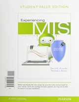 9780134078823-0134078829-Experiencing MIS, Student Value Edition Plus MyLab MIS with Pearson eText -- Access Card Package (6th Edition)