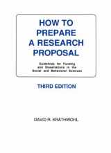 9780815681120-0815681127-How to Prepare a Research Proposal: Guidelines for Funding and Dissertations in the Social and Behavioral Sciences