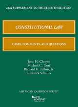 9781636599236-1636599230-Constitutional Law: Cases, Comments, and Questions, 13th, 2022 Supplement (American Casebook Series)
