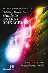 9781498779890-1498779891-Solutions Manual for Guide to Energy Management, International Version, Eighth Edition