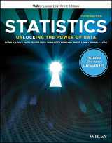 9781119682288-1119682282-Statistics: Unlocking the Power of Data, 3e WileyPLUS Card with Loose-leaf Set Single Term