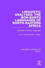 9781138098053-1138098051-Linguistic Analyses: The Non-Bantu Languages of North-Eastern Africa: Handbook of African Languages (Linguistic Surveys of Africa)