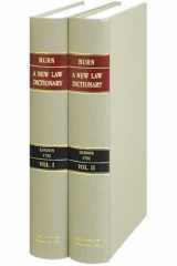 9781584773566-1584773561-New Law Dictionary, Intended for General Use, as Well as For..2 Vols.