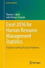9783319400624-3319400622-Excel 2016 for Human Resource Management Statistics: A Guide to Solving Practical Problems (Excel for Statistics)