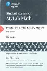 9780135115800-0135115809-Prealgebra & Introductory Algebra -- MyLab Math with Pearson eText Access Code