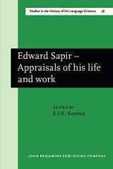 9789027245199-9027245193-Edward Sapir: Appraisals of His Life and Work (Studies in the History of the Language Sciences)