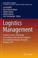 9783319365695-331936569X-Logistics Management: Products, Actors, Technology - Proceedings of the German Academic Association for Business Research, Bremen, 2013 (Lecture Notes in Logistics)