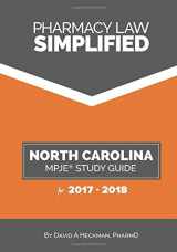 9781942682097-1942682093-Pharmacy Law Simplified North Carolina MPJE Study Guide for 2017-2018