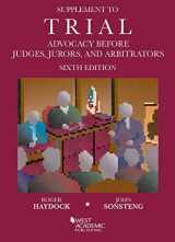 9781642428582-1642428582-Supplement to Trial Advocacy Before Judges, Jurors, and Arbitrators (Coursebook)